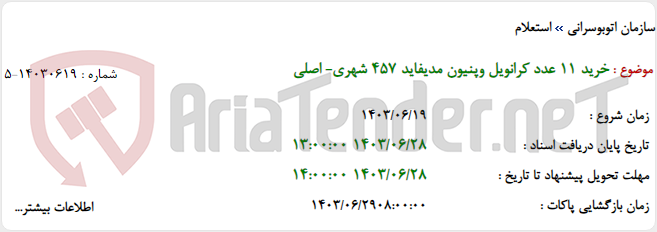 تصویر کوچک آگهی خرید 11 عدد کرانویل وپنیون مدیفاید 457 شهری- اصلی