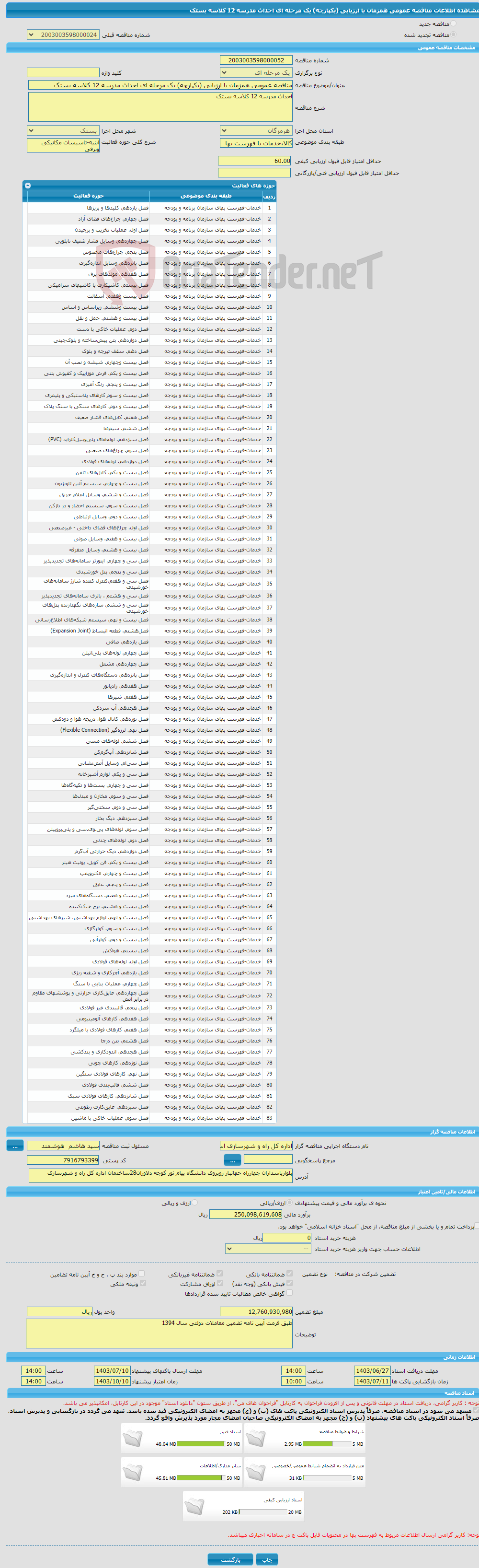 تصویر کوچک آگهی مناقصه عمومی همزمان با ارزیابی (یکپارچه) یک مرحله ای احداث مدرسه 12 کلاسه بستک