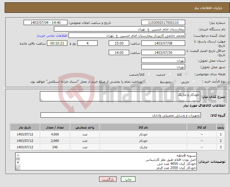 تصویر کوچک آگهی نیاز انتخاب تامین کننده-خودکار و ماژیک