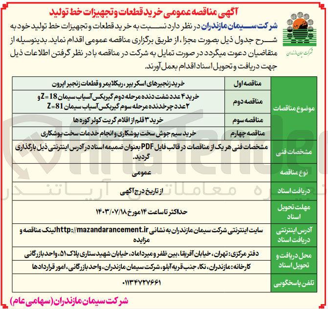 تصویر کوچک آگهی خرید ۳ قلم از اقلام گریت کولر کوره ها
