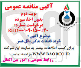 تصویر کوچک آگهی خرید قطعات یدکی پانل هیتر 