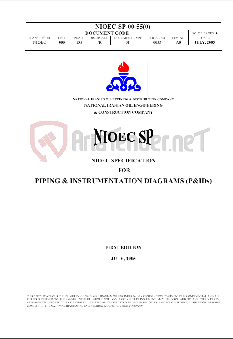 تصویر کوچک آگهی piping &instrumet ation diagrams