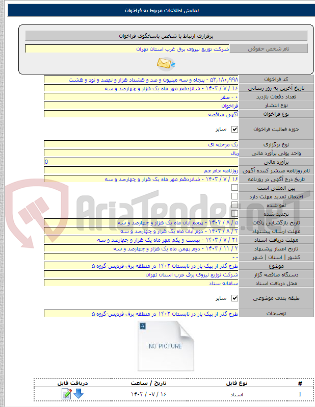 تصویر کوچک آگهی طرح گذر از پیک بار در تابستان ۱۴۰۳ در منطقه برق فردیس-گروه ۵