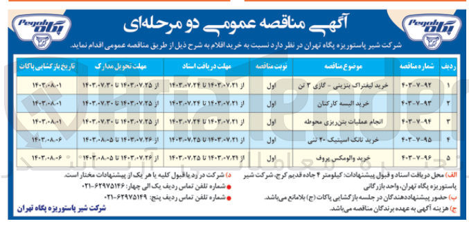 تصویر کوچک آگهی خرید البسه کارکنان
