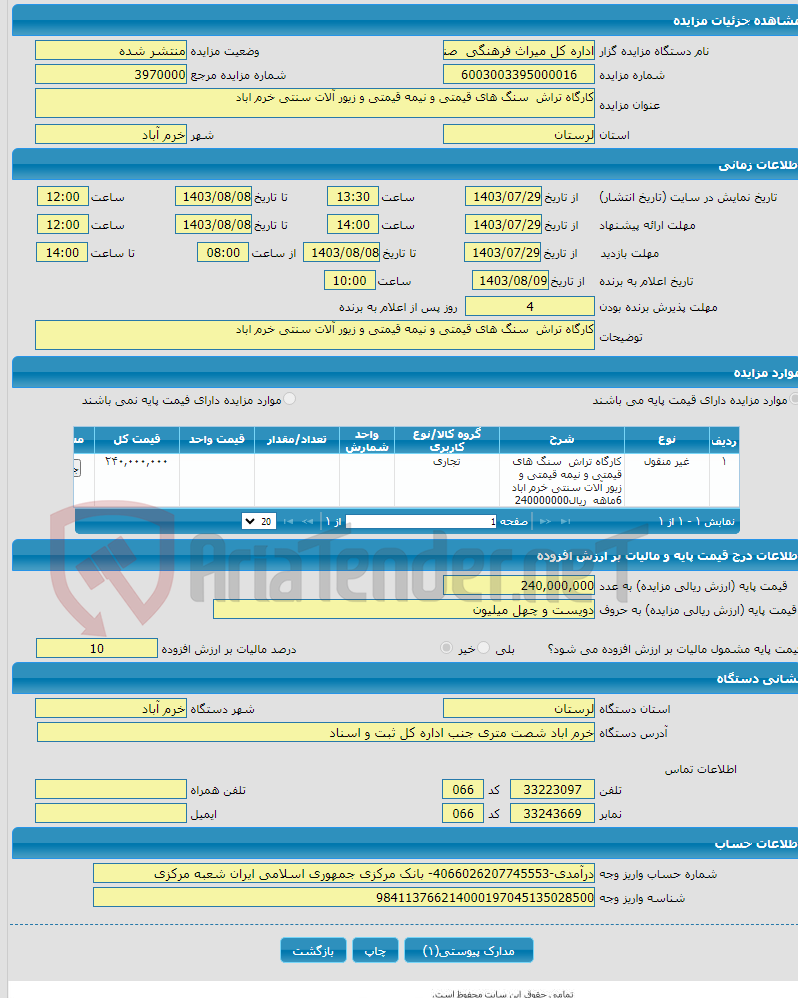 تصویر کوچک آگهی کارگاه تراش سنگ های قیمتی و نیمه قیمتی و زیور آلات سنتی خرم اباد 