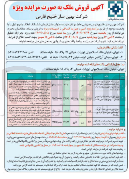 تصویر کوچک آگهی فروش ششدانگ املاک در 4 ردیف با کاربری اداری و زمین