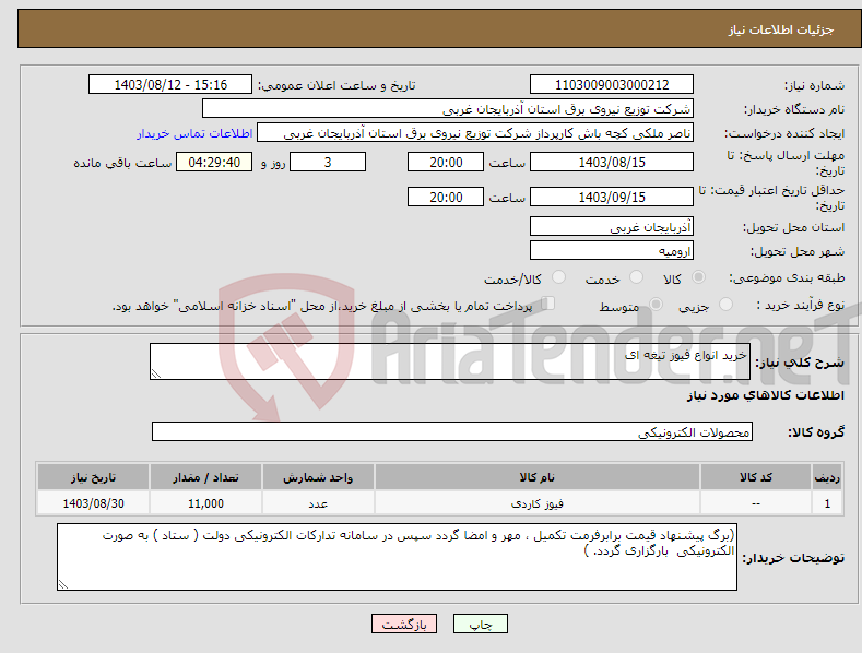 تصویر کوچک آگهی نیاز انتخاب تامین کننده-خرید انواع فیوز تیغه ای