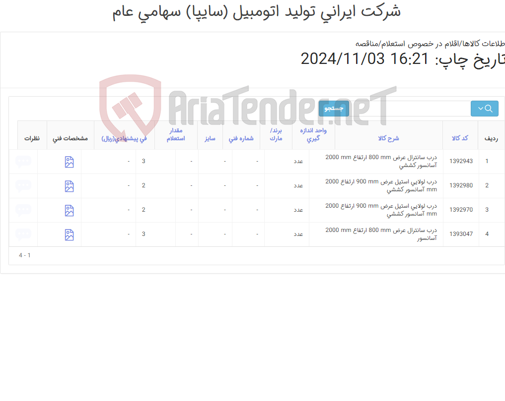 تصویر کوچک آگهی درب سانترال و لولایی