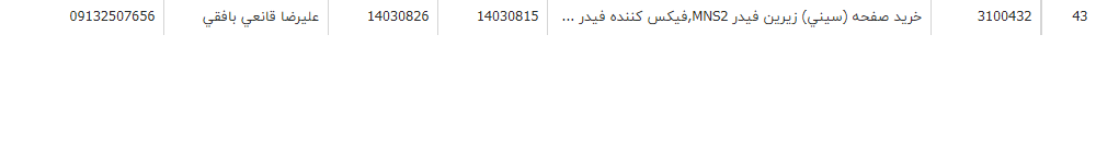 تصویر کوچک آگهی خرید صفحه (سینی) زیرین فیدر MNS2,فیکس کننده فیدر MNS2,