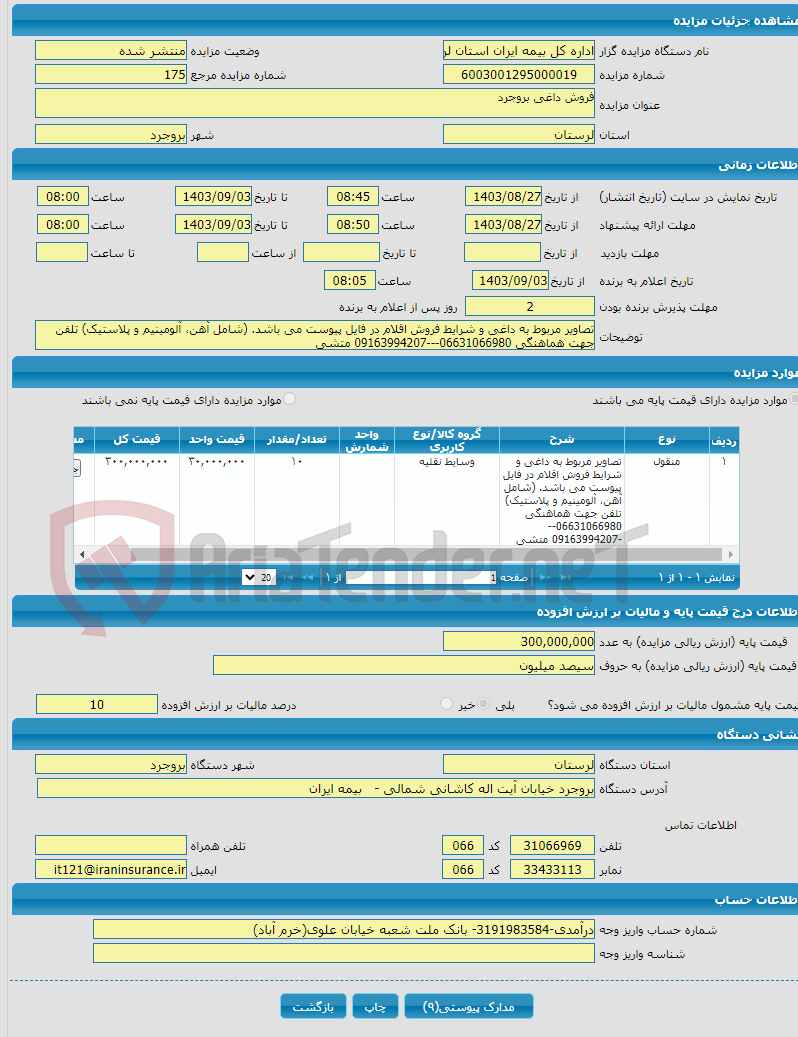 تصویر کوچک آگهی فروش داغی بروجرد
