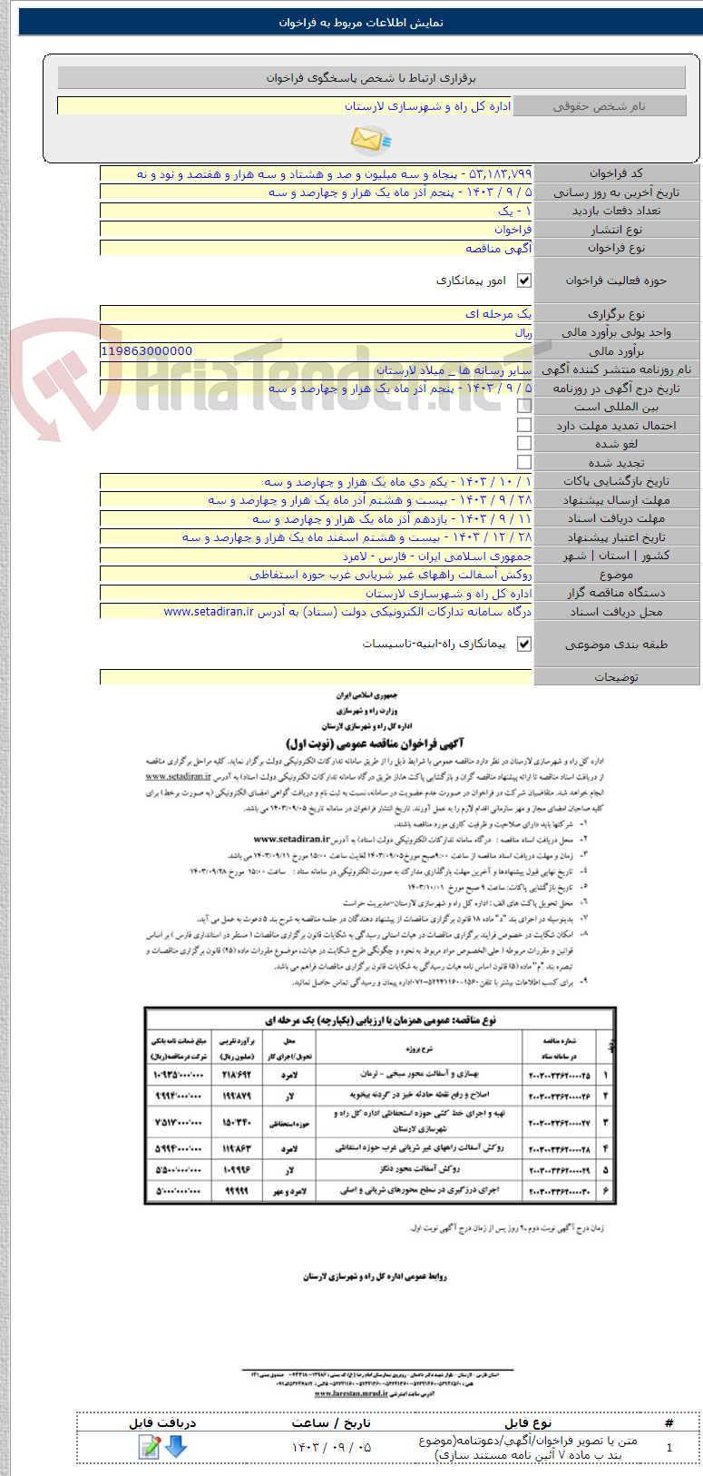 تصویر کوچک آگهی روکش آسفالت راههای غیر شریانی غرب حوزه استفاظی