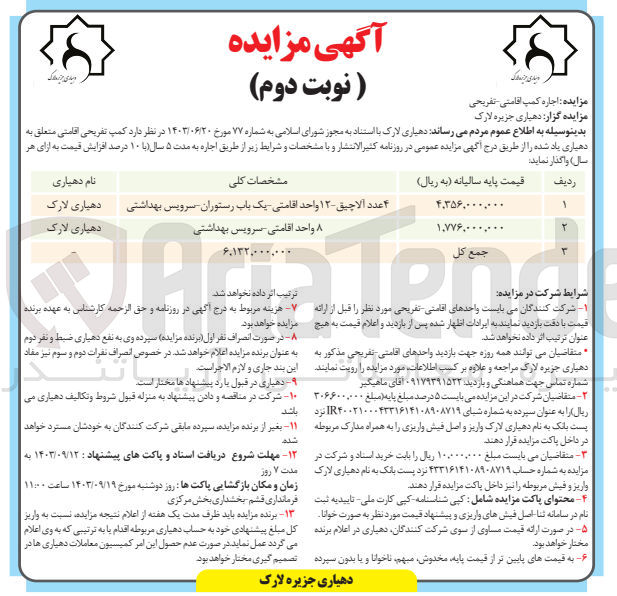 تصویر کوچک آگهی اجاره کمپ اقامتی  - تفریحی
