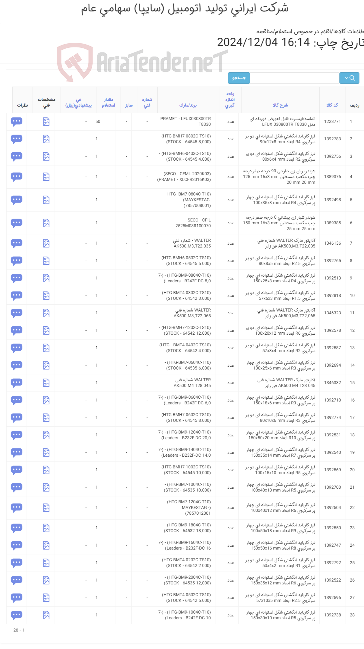تصویر کوچک آگهی آداپتور، هولدر ‎برش زن، فرز ‎کارباید‏، الماسه/اینسرت ‎قابل تعویض‏