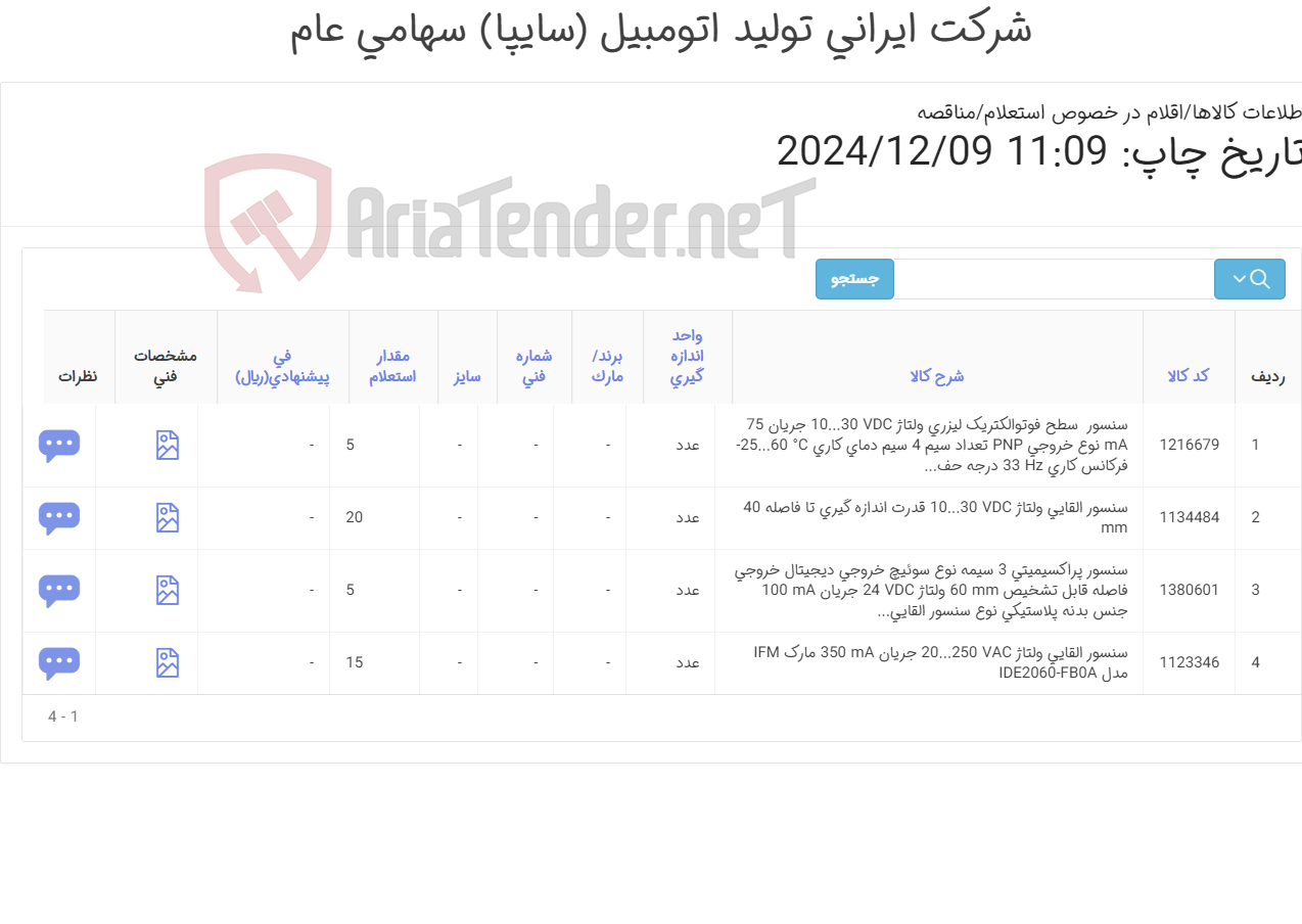 تصویر کوچک آگهی سنسور
