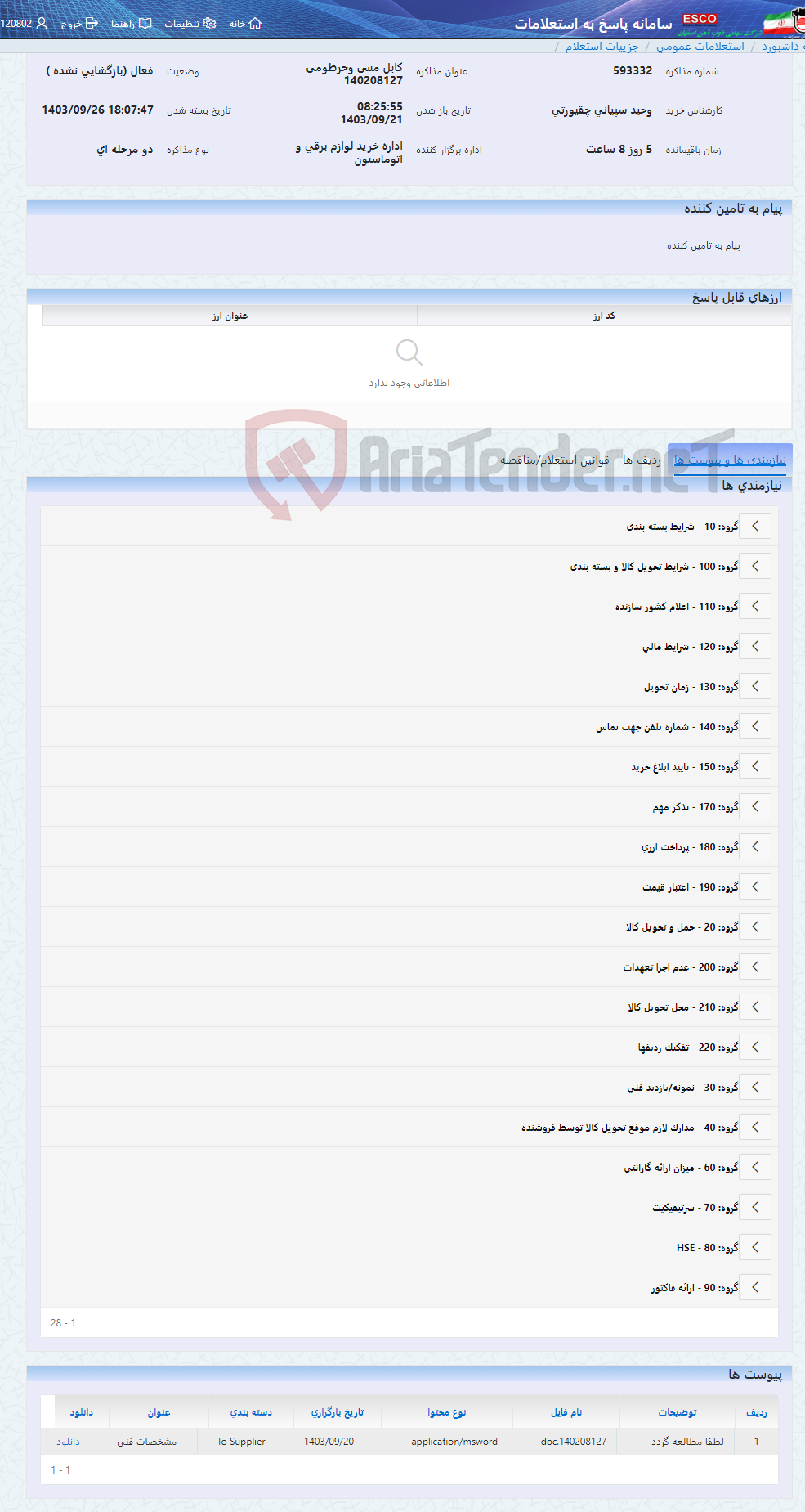 تصویر کوچک آگهی کابل مسی وخرطومی 140208127
