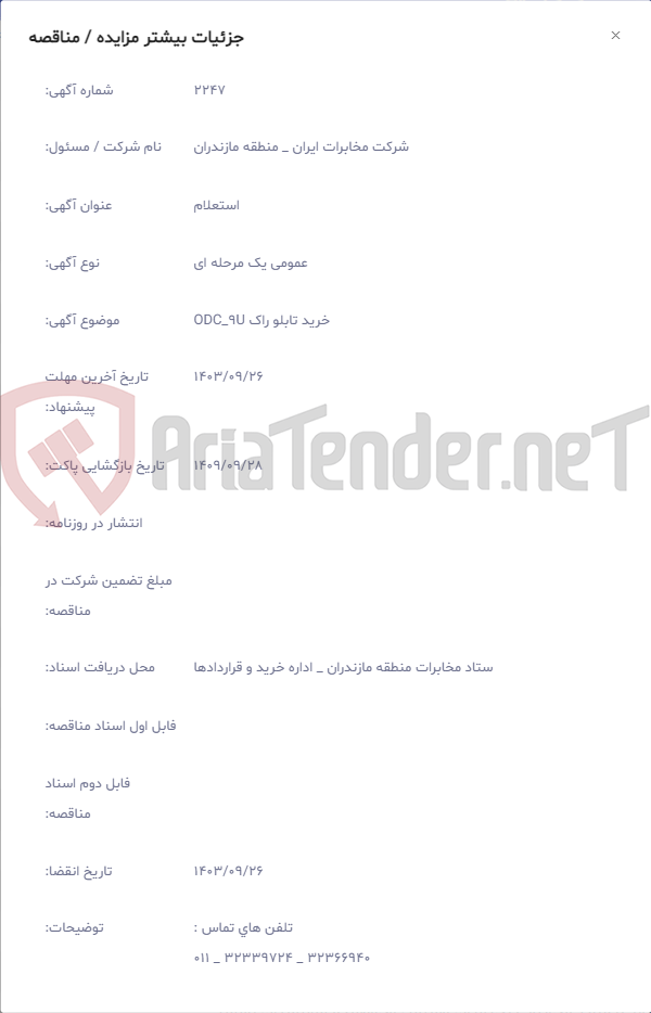 تصویر کوچک آگهی خرید تابلو راک ODC_9U