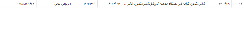 تصویر کوچک آگهی فیلترمیکرون ذرات گیر دستگاه تصفیه گازوئیل,فیلترمیکرون آبگیر دستگاه تصفیه گازوئیل,