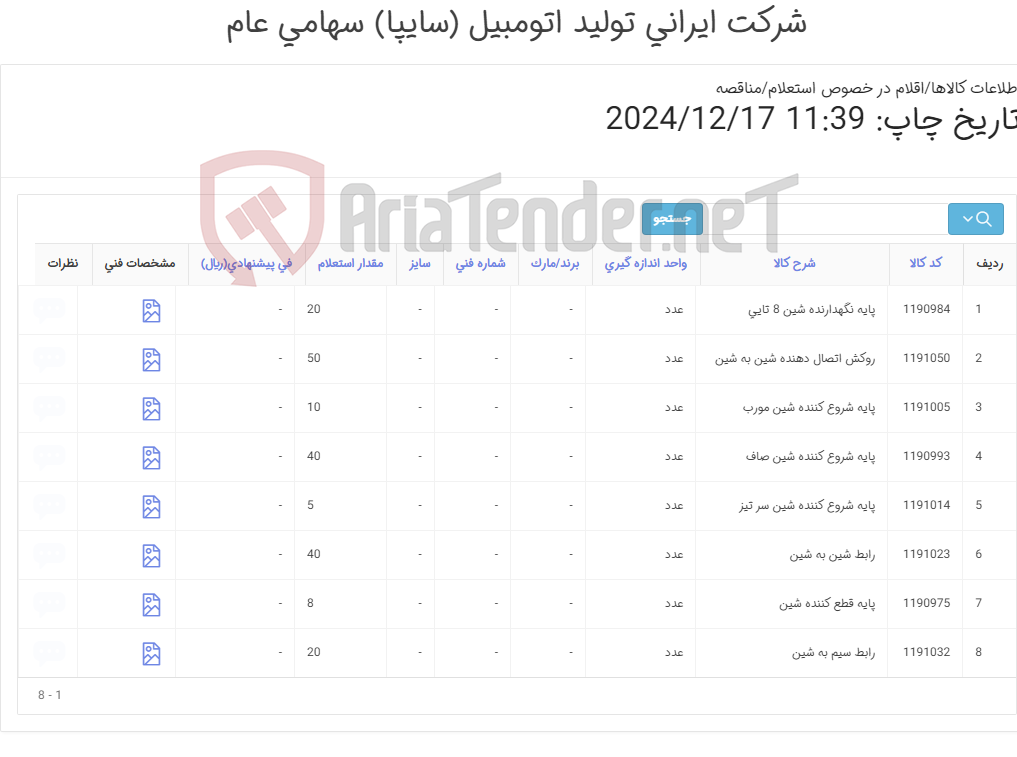 تصویر کوچک آگهی پایه و رابط شین