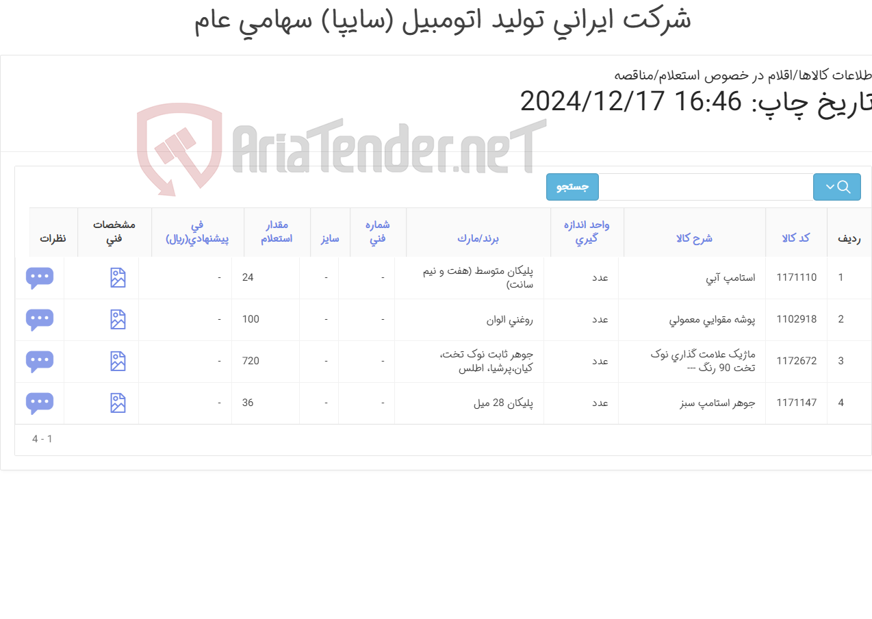 تصویر کوچک آگهی لوازم التحریر