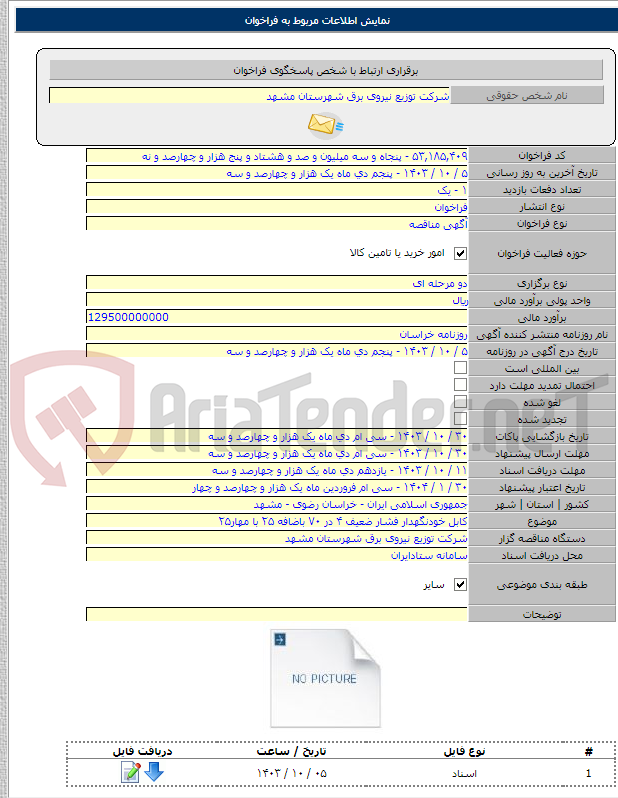 تصویر کوچک آگهی کابل خودنگهدار فشار ضعیف ۴ در ۷۰ باضافه ۲۵ با مهار۲۵