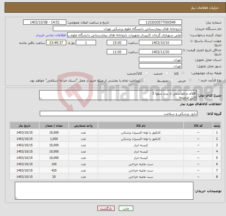 تصویر کوچک آگهی نیاز انتخاب تامین کننده-اقلام درخواستی از برند سوپا 3 فایل ضمیمه