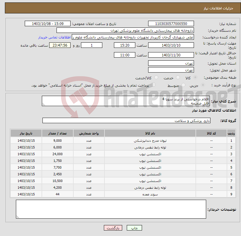 تصویر کوچک آگهی نیاز انتخاب تامین کننده-اقلام درخواستی از برند سوپا 4 فایل ضمیمه