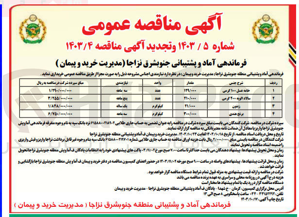 تصویر کوچک آگهی خریداری برنج هندی به مقدار 300/000 کیلوگرم 