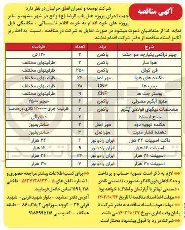 تصویر کوچک آگهی خرید چیلر تراکمی یکپارچه هواخنک به برند پاکمن 
