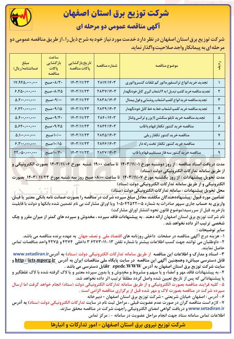 تصویر کوچک آگهی خرید انواع ترانسفور ماتور کم تلفات کنسرواتوری