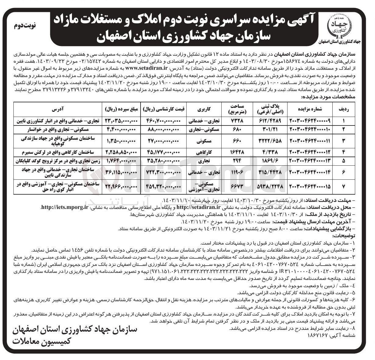 تصویر کوچک آگهی فروش ملک با کاربری تجاری - خدماتی به پلاک ثبتی 315/4428