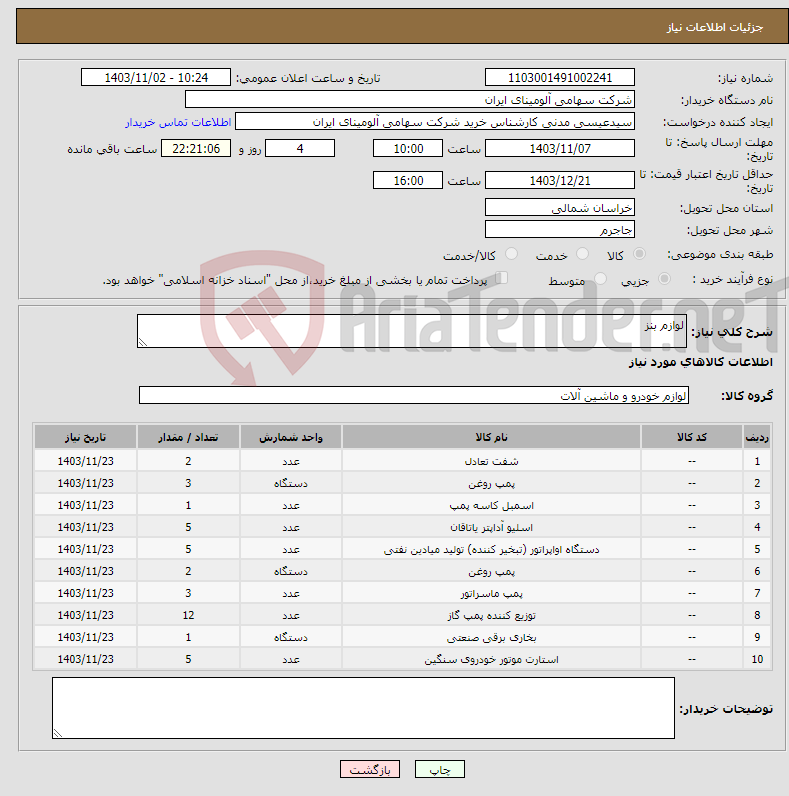تصویر کوچک آگهی نیاز انتخاب تامین کننده-لوازم بنز