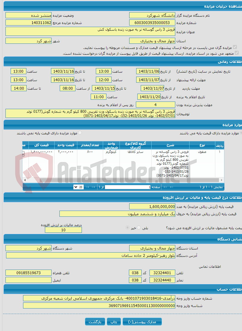 تصویر کوچک آگهی فروش 3 راس گوساله نر به صورت زنده باسکول کش