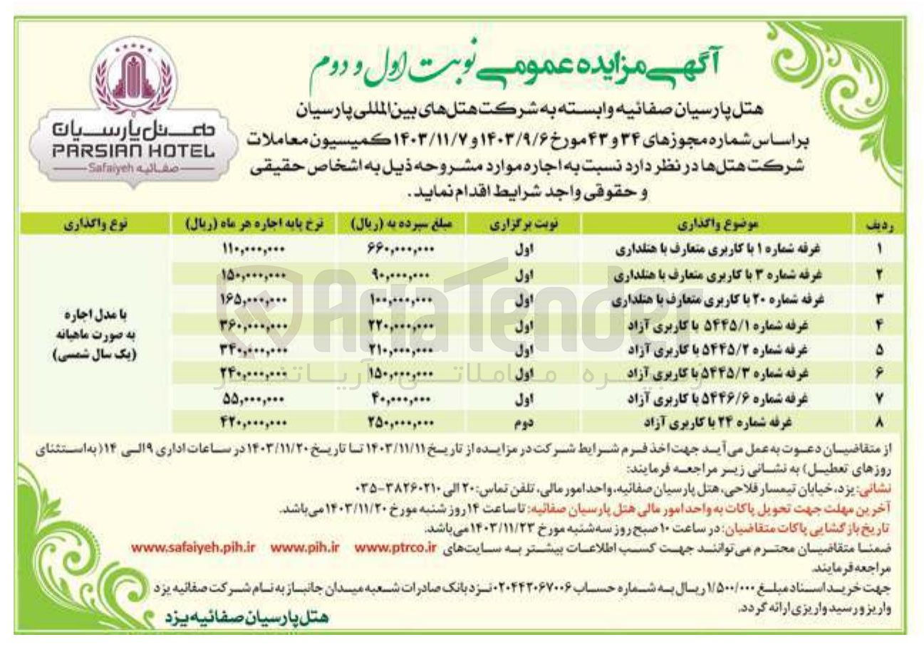 تصویر کوچک آگهی اجاره غرفه شماره 24 با کاربری آزاد