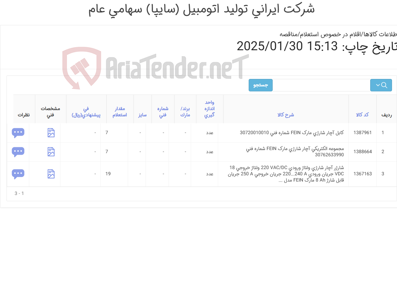 تصویر کوچک آگهی شارژر و باتری برند FEIN‎