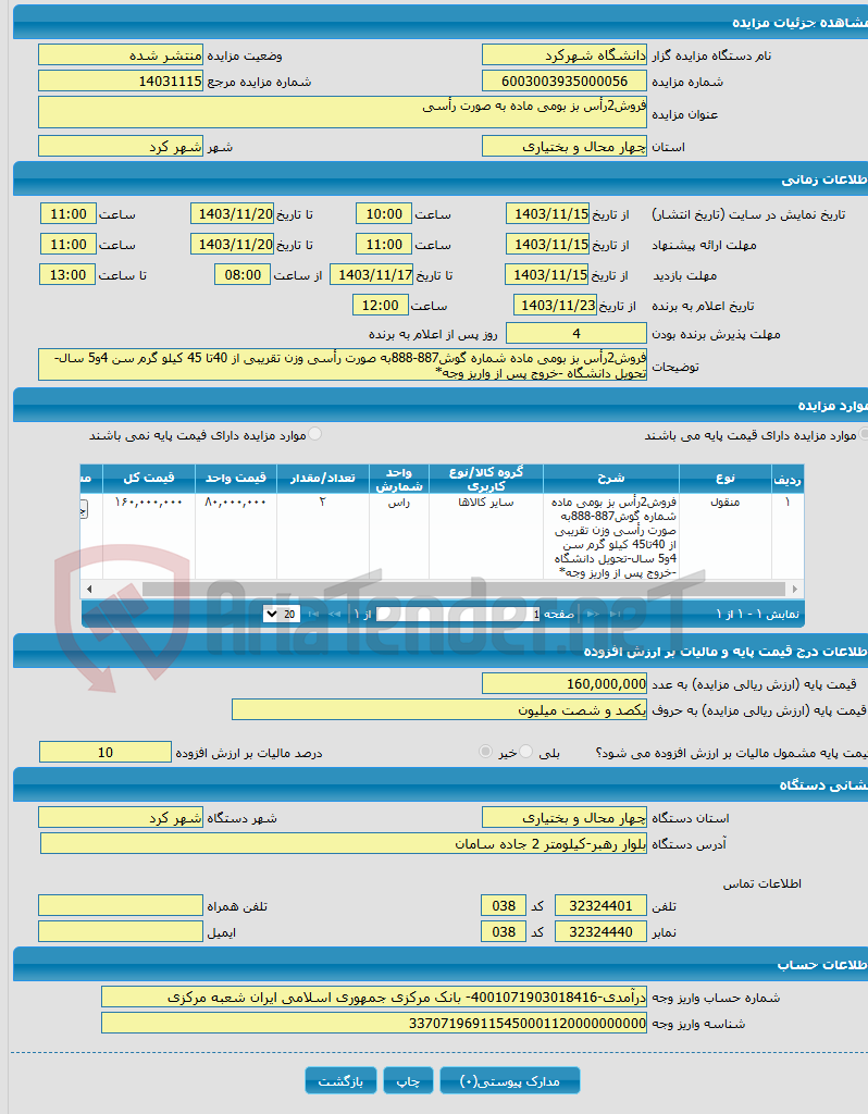 تصویر کوچک آگهی فروش2رأس بز بومی ماده به صورت رأسی 