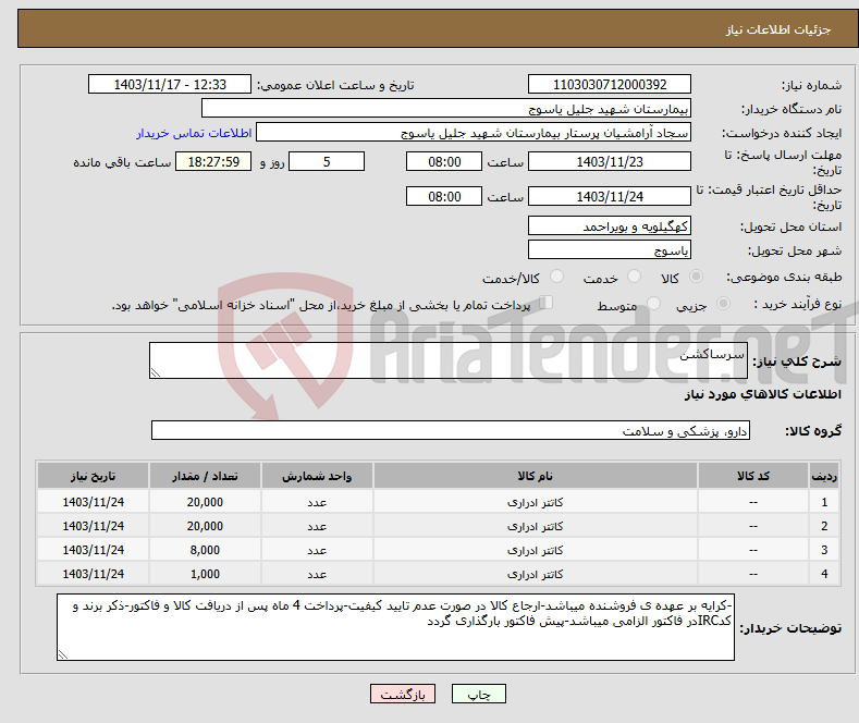 تصویر کوچک آگهی نیاز انتخاب تامین کننده-سرساکشن