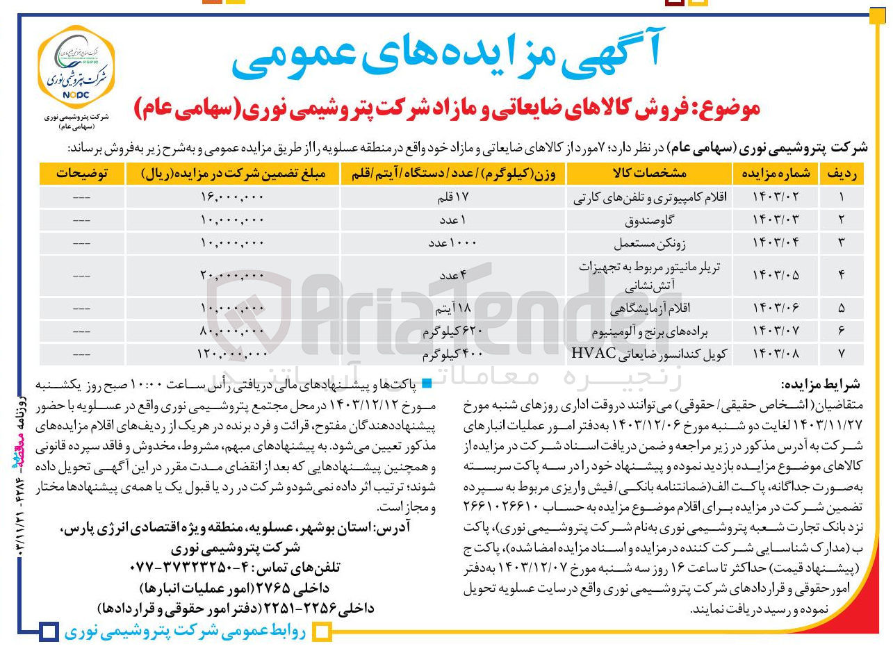 تصویر کوچک آگهی فروش اقلام کامپیوتری و تلفن های کارتی 