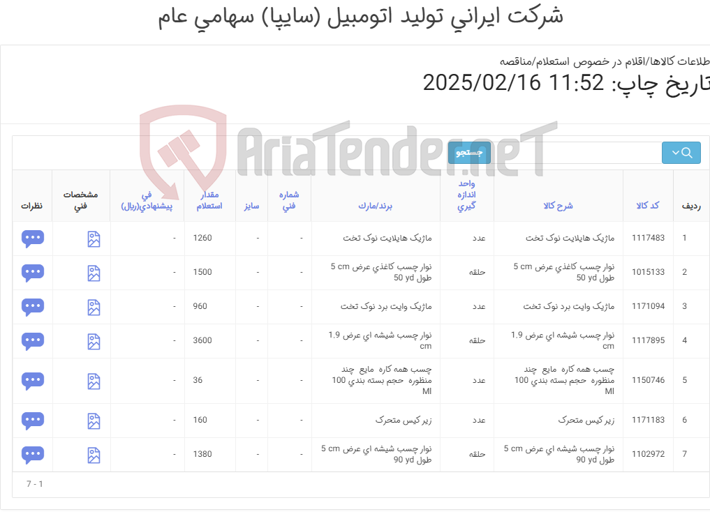 تصویر کوچک آگهی لوازم التحریر