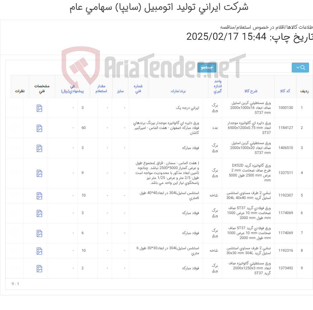 تصویر کوچک آگهی ورق فولادی - ورق موجدار - نبشی استنلس استیل 304L