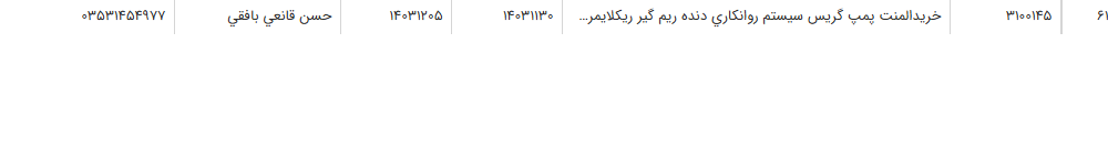 تصویر کوچک آگهی خریدالمنت پمپ گریس سیستم روانکاری دنده ریم گیر ریکلایمرطبق فایل پیوست