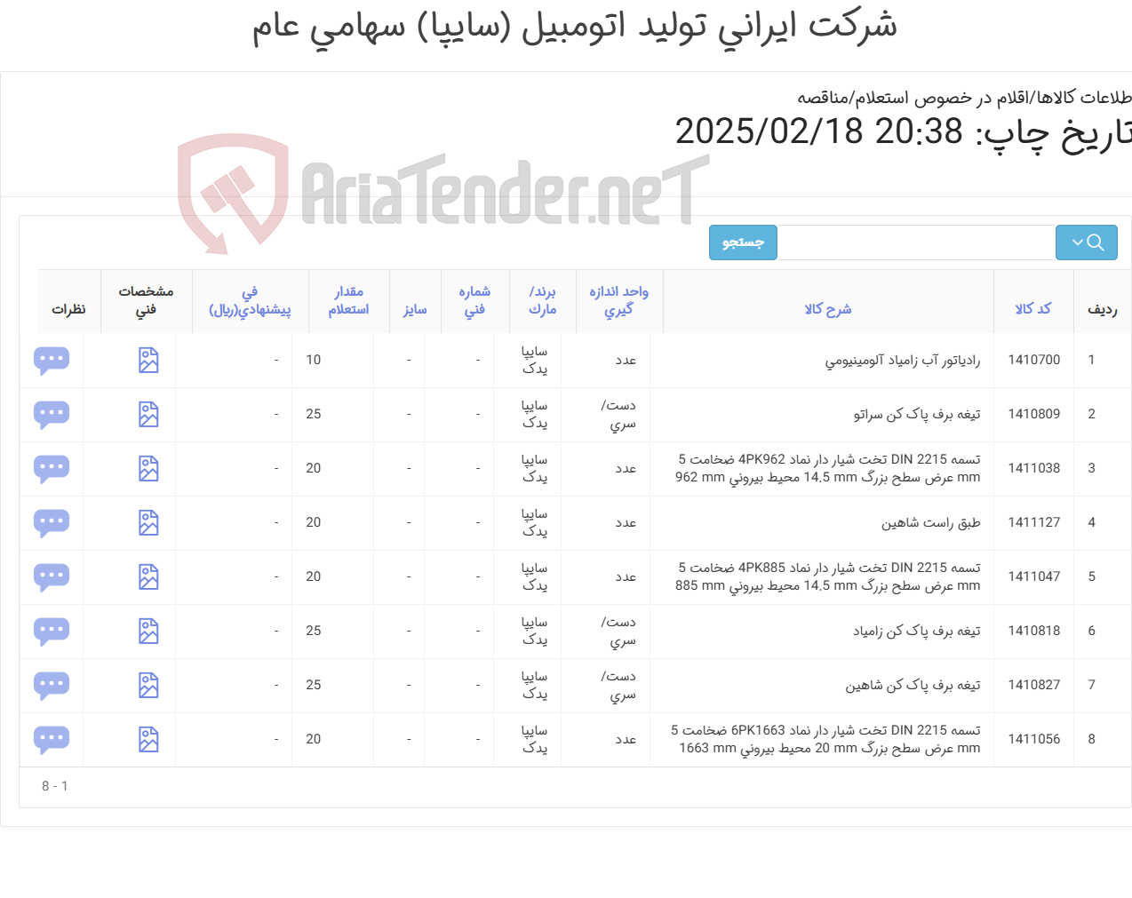 تصویر کوچک آگهی لوازم یدکی خودرو های سواری