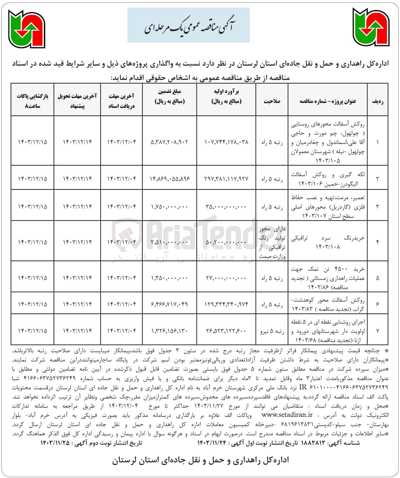 تصویر کوچک آگهی روکش آسفالت محورهای روستایی چولهول چم مورت و حاجی آقا علی اسماندول و چغادرمیان و چولهول نیله