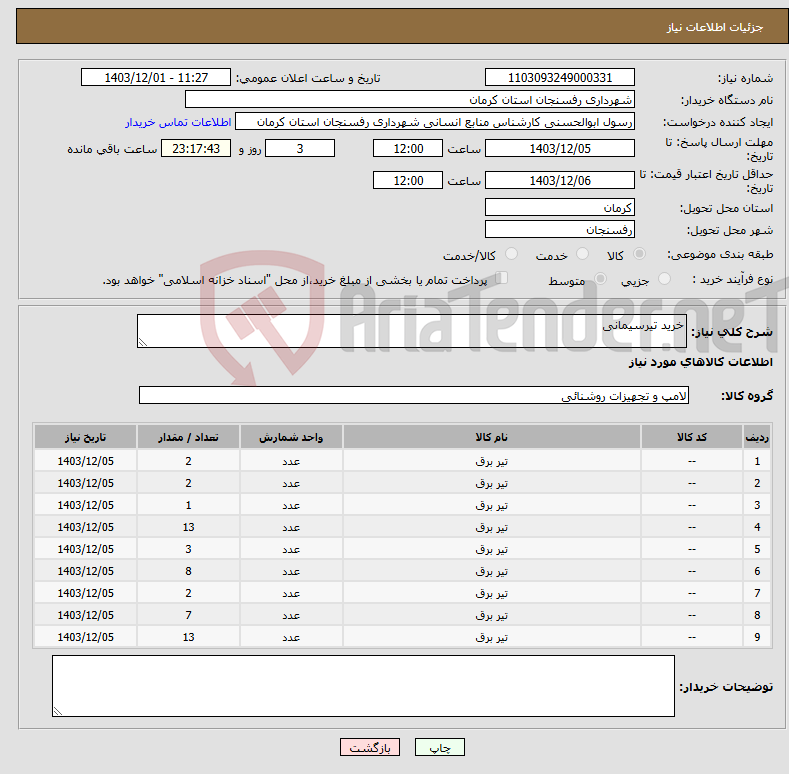 تصویر کوچک آگهی نیاز انتخاب تامین کننده-خرید تیرسیمانی