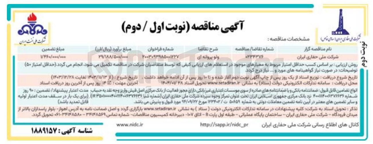 تصویر کوچک آگهی ولو پروانه ای 

