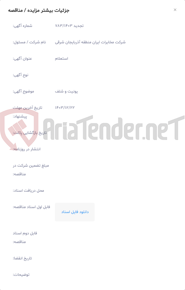 تصویر کوچک آگهی یونیت و شلف