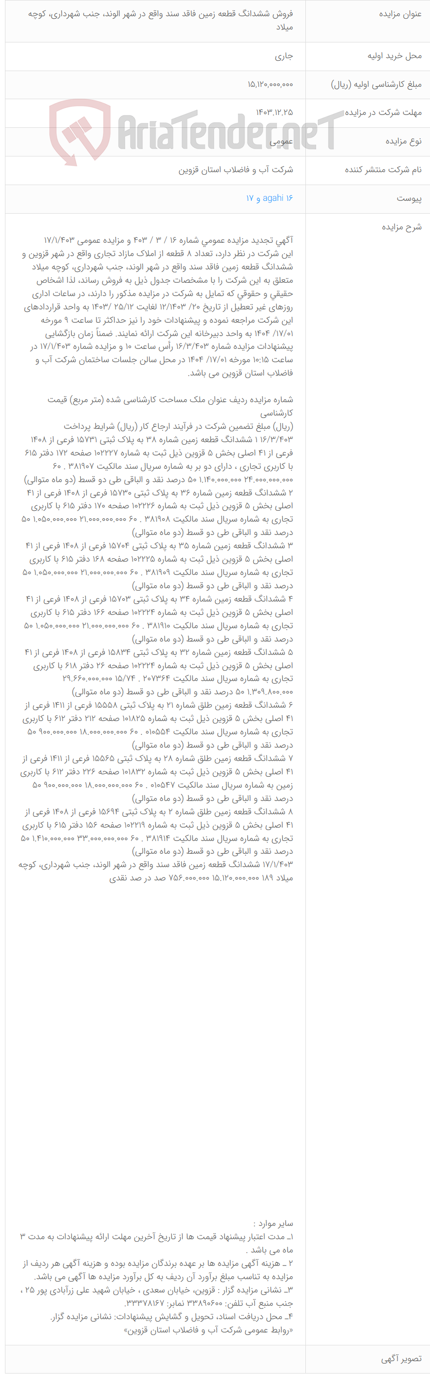 تصویر کوچک آگهی فروش ششدانگ قطعه زمین فاقد سند واقع در شهر الوند، جنب شهرداری، کوچه میلاد