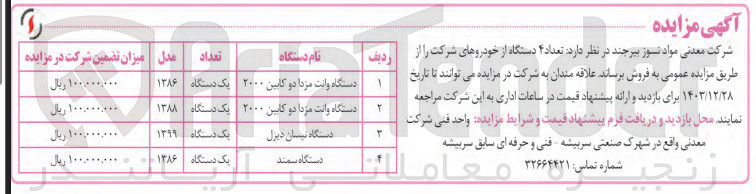 تصویر کوچک آگهی دستگاه سمند 
