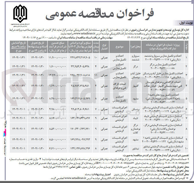 تصویر کوچک آگهی استاندارد سازی تاسیسات گرمایشی