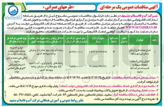 تصویر کوچک آگهی اجرای روکش آسفالت 