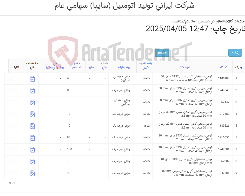 تصویر کوچک آگهی قوطی- نبشی-